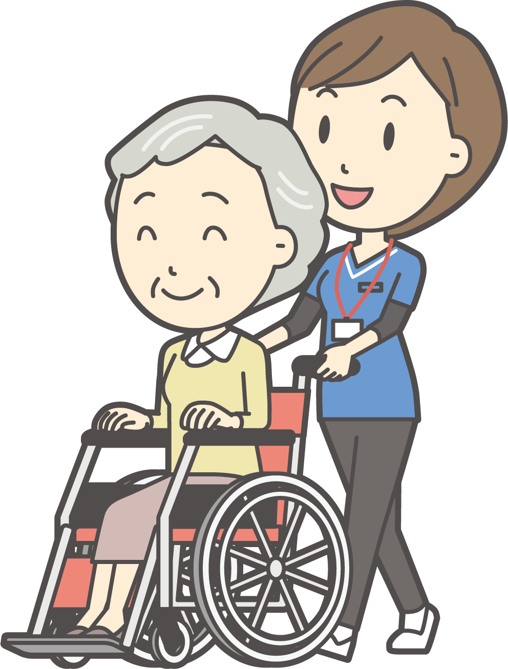 介護している看護師